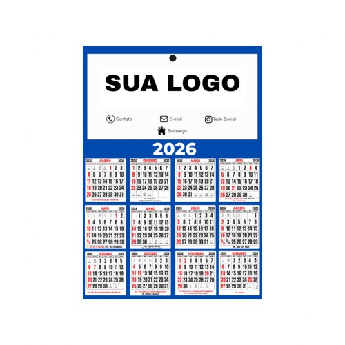 FOLHINHA CALENDÁRIO PAREDE