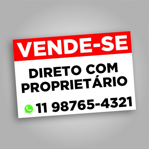 PLACA IMOBILIÁRIA 1MM